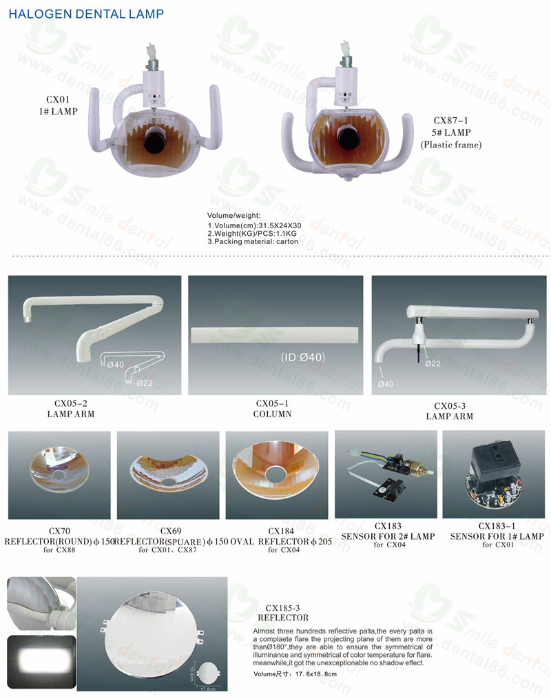 Dental unit spare parts